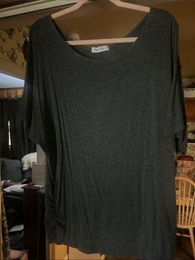 Tenth Street Dark Gray Short Sleeve Women's Tee